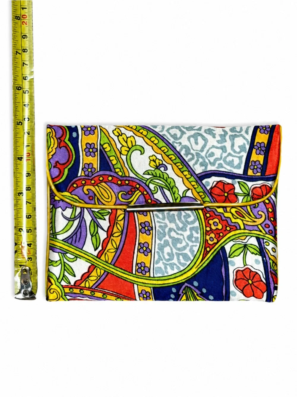 NWOT Paisley Retro Clutch Wallet Boho Floral Pouch - Picture 8 of 8